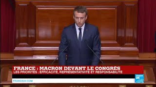 REPLAY  Discours dEmmanuel Macron devant le Congrès à Versailles [upl. by Rosena861]