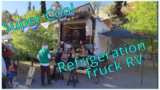 Fantastic Custom Refrigeration Truck RV Conversion  The Wander Box Tour and Interview [upl. by Joletta100]