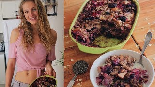 VEGAN BAKED OATMEAL RECIPE  EASY SIMPLE amp DELICIOUS [upl. by Innad]