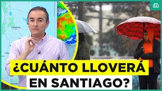 Alerta por precipitaciones en Santiago ¿Cuánto lloverá en la comunas de la Región Metropolitana [upl. by Eynttirb]