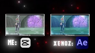 capcut vs after effects  xenoz  first woe  amv edit [upl. by Ensign314]