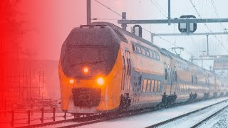 Treinen op Station Schagen  December 2023 spoor3kvideoXmas2024 TreinspotzMilad [upl. by Okoyik]