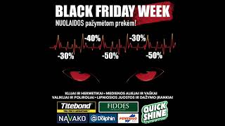 BLACK FRIDAY WEEK NUOLAIDOS klijams hermetikams dažymo įrankiams medienos aliejams 202411 [upl. by Endaira513]