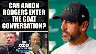 Does Aaron Rodgers Enter the GOAT Debate With an MVP and Super Bowl Win  THE ODD COUPLE [upl. by Fraya671]