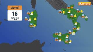 Meteo previsioni meteo Giovedì 16 maggio 2024 [upl. by Luther]