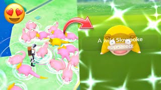 😍 Got New debut Shiny Galarian Slowpoke in Pokemon go [upl. by Nelle]