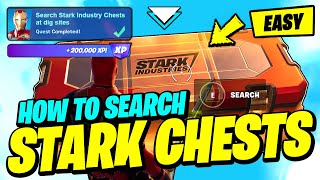 How to EASILY Search a Stark Industries Chest  Fortnite Quest [upl. by Sucramej601]