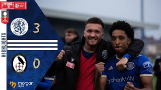 Isuzu FA Trophy Highlights Macclesfield FC 30 Coalville Town [upl. by Adahsar]