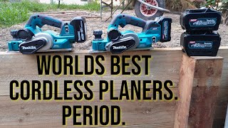 Makita 40v Planer Review It cuts twice as deep as any other cordless planer [upl. by Lindo]