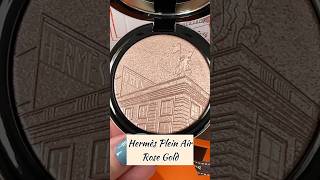 Hermès Plein Air 24 Faubourg face and eye illuminating powder Limited edition 02 Rose Gold [upl. by Anyad]