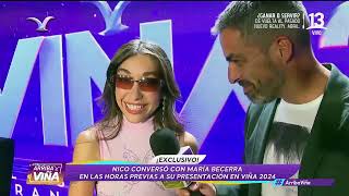 María Becerra habla de su show en el Festival de Viña 2024  Arriba Viña  Canal 13 [upl. by Rhonda]