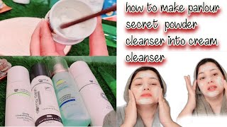 Instant Glowing powder to a cream cleanser Hidden salon Tips 4 Janssen powder Cleanser [upl. by Newbold]