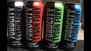 Furocity Energy Drink all 4 flavours  Does Tyson Furys energy drinks pack a punch [upl. by Ambrogio13]