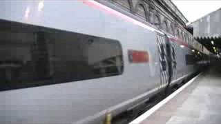 Virgin trains class 390 pendilino departing Edinburgh [upl. by Aramaj]