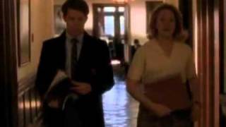 Young Jed and Delores Landingham become friends West Wing S2 E 22 Two Cathedrals [upl. by Aihseym]