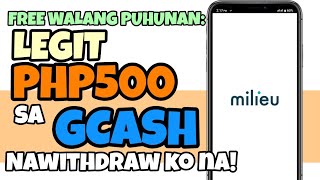 Milieu App  Paano magwithdraw ng Gcash reward [upl. by Ronile]