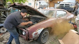 1969 GTO Barn Find First Start [upl. by Erme]