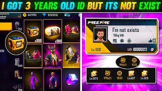 I GOT 3 YEAR OLD ID 😱BUT NOW ITS NOT EXIST  1 CRORE की ID गायब हो गई  FREE FIRE 🔥 [upl. by Nyer]