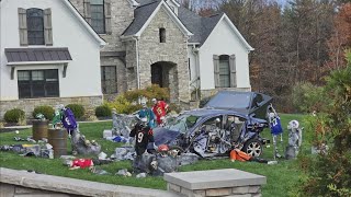 Cleveland Browns DE Myles Garrett creates Terminator inspired Halloween display at home [upl. by Tjader]