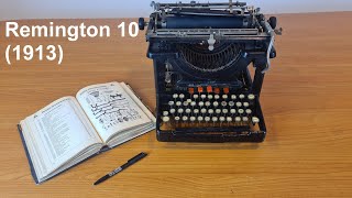 Old typewriter Remington 10 1913 and its mechanims video n°120 [upl. by Ahsias]