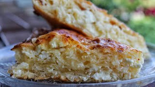 Η πιο τραγανή και εύκολη τυρόπιτα  The best greek  feta pie [upl. by Nadoj]