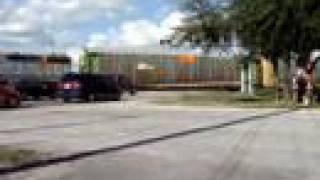 CSX Auto Train Backing into Taft FL Intermodal Yard [upl. by Truda]