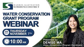 Water Conservation Grant Informational Webinar Recording [upl. by Casimir]