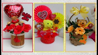 3 HERMOSOS ARREGLOS PARA VENDER O REGALAR EN SAN VALENTÍN  Ideas con reciclaje [upl. by Eivad659]