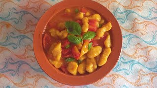 pumpkin gnocchignocchi recipe how to make pasta at home gnocchi Italian chef khan [upl. by Llehcor]