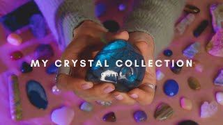 a tingly ASMR crystal show amp tell 💎 soft spoken amp relaxing tapping scratching [upl. by Linnet]