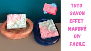 TUTO SAVON EFFET MARBRE DIY SOAP MARBLE EFFECT [upl. by Elston]