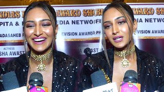 Erica Fernandes At Dadasaheb Phalke Indian Television Award 2022 [upl. by Jaddo355]