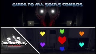 Guide to All Souls Combos  Undertale Final Showdown [upl. by Adniuqal579]