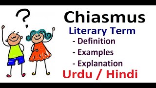 What is Chiasmus Literary Device Explain in Hindi  Urdu [upl. by Martelle2]