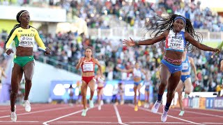 Team USA SHOCKS JAMAICA for womens 4x100 world title  NBC Sports [upl. by Elidad912]