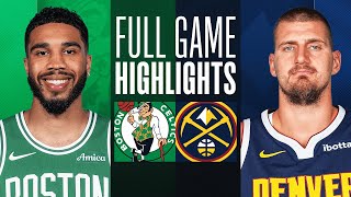 CELTICS vs NUGGETS  NBA ABU DHABI GAMES  FULL GAME HIGHLIGHTS  October 4 2024 [upl. by Adnaval]