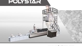 Plastic recycling machine for washing line Polystar Taiwan [upl. by Gerk]