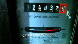 Stromzähler läuft rückwärts  mini Windkraftanlage Black 300 [upl. by Maice336]