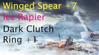 Dark Souls 2 How To Get Winged Spear 7 Ice Rapier Dark Clutch Ring 1 DLC Crown Of The Ivory King [upl. by Mik757]