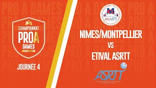 PRO A DAMES  J4  ALLIANCE NIMESMONTPELLIER et ETIVAL ASRTT [upl. by Dollar]