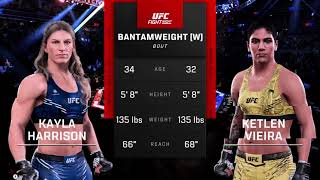 FULL FIGHT  Kayla Harrison Vs Ketlen Vieira UFC 307 [upl. by Dnaltroc234]