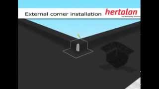 Hertalan EPDM external corner installation [upl. by Oiramed]