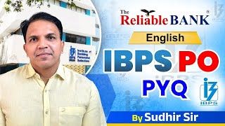 IBPS PO Mains I English Previous Year Question Paper I By Sudhir Sir banking mains ibpspo sbi [upl. by Gannes]