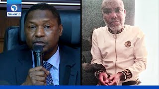 FULL SPEECH Nnamdi Kanu Has Been Produced In Court  Malami [upl. by Laemsi]