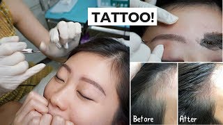 Getting My Face Tattooed Eyebrows Eyeliner amp Hairline  Lash Lift [upl. by Akirre713]