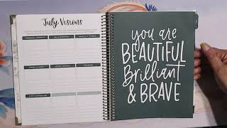 bloom daily planners 2023 2024 Hardcover Academic Year Goal amp Vision Planner Beautiful Wirebound Pl [upl. by Findley204]