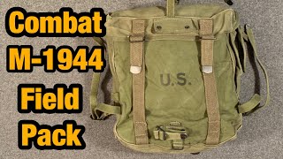 WW2 Web Gear M1944 combat field pack review [upl. by Anerol229]