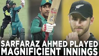 Sarfaraz Ahmeds Played Captain Innings  Scores 64 Runs vs New Zealand  PCB  M8C2A [upl. by Anderer355]