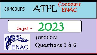 Suites  Concours Enac ATPL 2023 ex 1 à 6 [upl. by Wehtta]