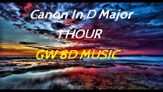 Canon In D Major 🎧 1 HOUR IN 🔊 8D AUDIO🔊Use Headphones 8D Music Song [upl. by Skip]